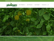 Tablet Screenshot of platinumproduce.com